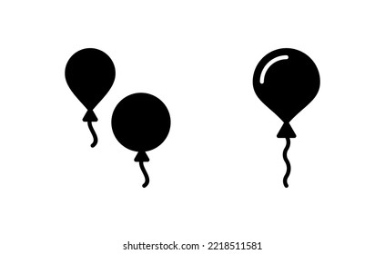 Balloon icon vector for web and mobile app. Party balloon sign and symbol