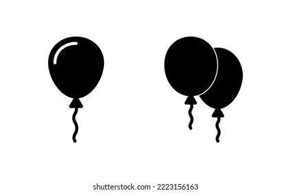 Balloon icon vector for web and mobile app. Party balloon sign and symbol