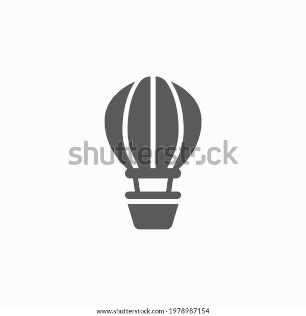 balloon\
icon, vehicle vector, transport\
illustration