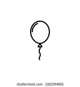 Balloon icon for web and mobile app. Party balloon sign and symbol