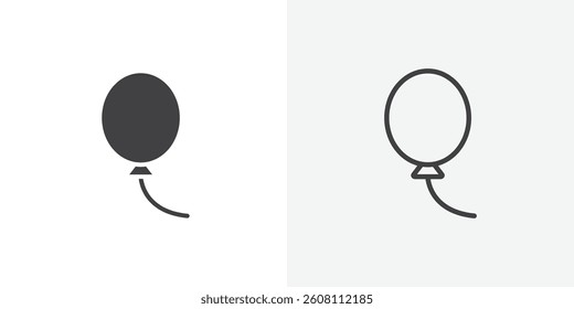 Balloon icons design. vector icons for ui designs