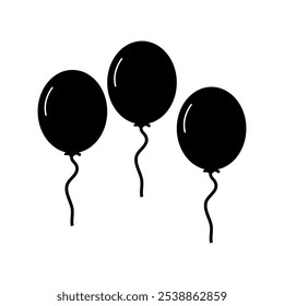 Balloon illustrated on white background