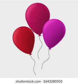 balloon illustration for birthday, celebration, new year or other design assets
