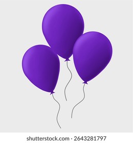 balloon illustration for birthday, celebration, new year or other design assets