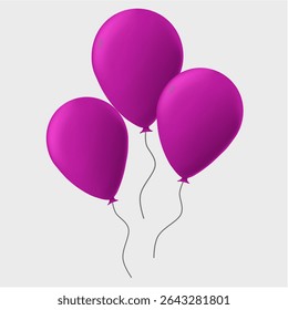 balloon illustration for birthday, celebration, new year or other design assets