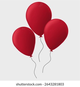 balloon illustration for birthday, celebration, new year or other design assets