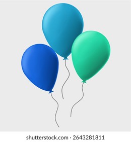balloon illustration for birthday, celebration, new year or other design assets