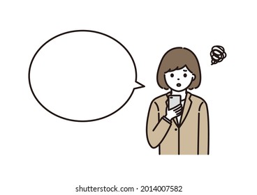 電話をかける 日本人 女性 のイラスト素材 画像 ベクター画像 Shutterstock