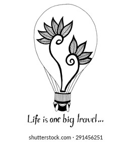 Balloon illustration label