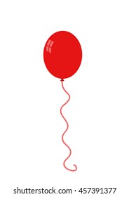 Balloon isolated icon on white background