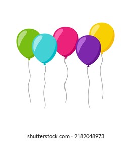 Ballon einzeln auf weißem Hintergrund