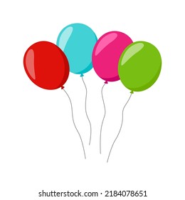 Balloon isolated on white background