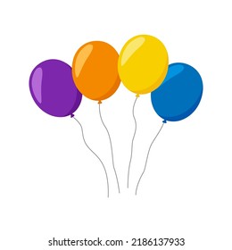 Balloon isolated on white background