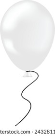 Balloon isolated on a white background.Vector illustration balloon for parties,birthday, weddings.