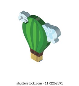 Balloon isometric left top view 3D icon