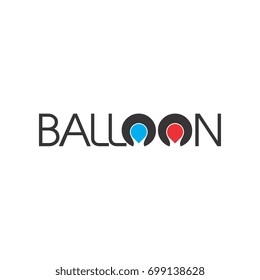 BALLOON letter logo design vector