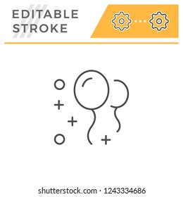Balloon line icon