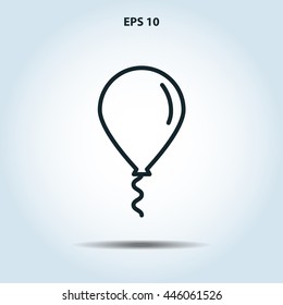 balloon line icon