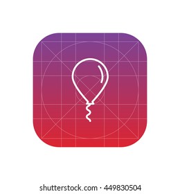 balloon line icon