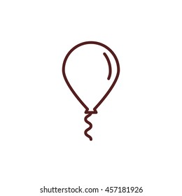 balloon line icon