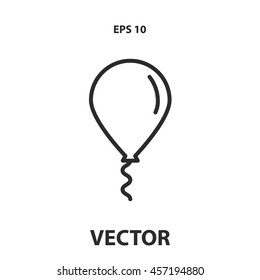 balloon line icon