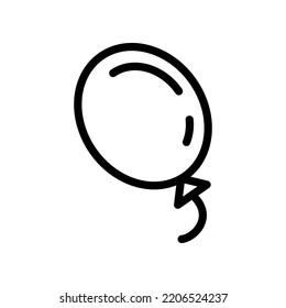 Balloon line icon, editable stroke, vector outline high quality for UI.