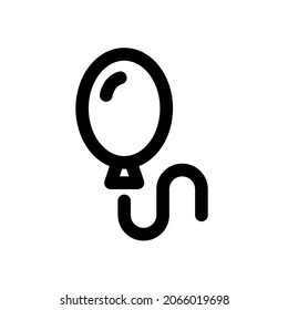 Balloon line icon with editable strokes