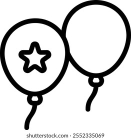 Vector de ilustración de icono de línea de globo