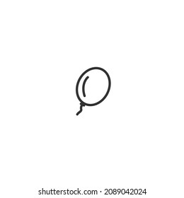 balloon line icon, outline vector sign, pixel perfect icon