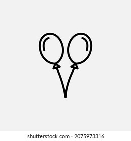 Balloon line icon, vector, illustration, logo template. Suitable for many purposes.