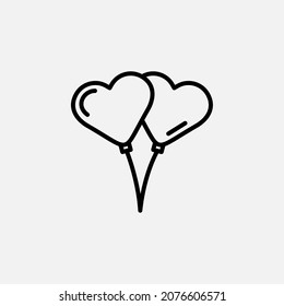 Balloon line icon, vector, illustration, logo template. Suitable for many purposes.