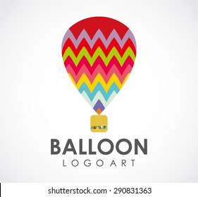 Balloon logo art element design festival vector shape icon symbol template business company abstract illustration 