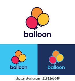 Balloon Logo Design Vector Templet Stock Vector (Royalty Free ...