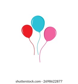 balloon logo icon flat design