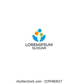 balloon logo, party supplies and simple logo icon.