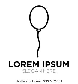 balloon logo vector illustration isolated on white background