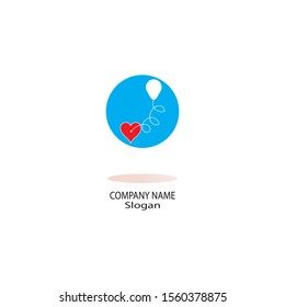 Balloon logo vector template icon illustration
