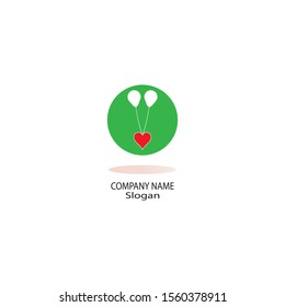 Balloon logo vector template icon illustration