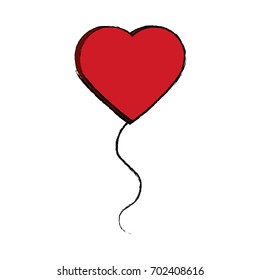 balloon love heart passion romance happy celebration
