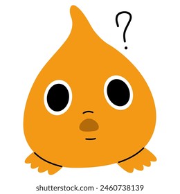 Balloon lumpfish singie 4 cute on a white background, vector  illustration.