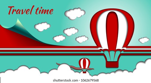 Balloon made of several layers of paper by the method of overlay