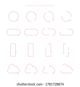 It is the balloon material of a pop line drawing.
Vector image.