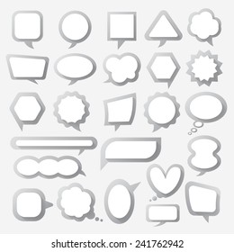 Balloon message collection set vector for anything design