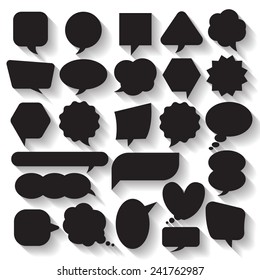 Balloon message collection set vector for anything design