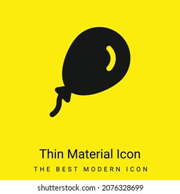 Balloon minimal bright yellow material icon