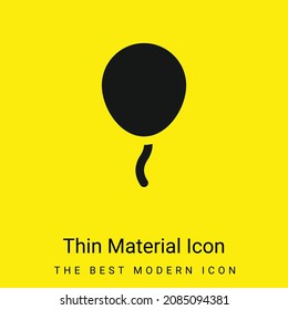 Icono de material amarillo brillante mínimo
