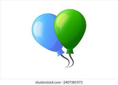 Balloon New Year Party Decoration Sticker