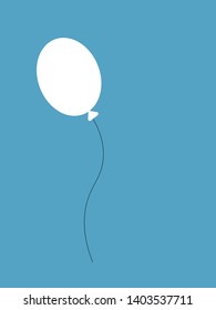 Balloon on a blue background