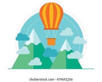 balloon on over the mountain