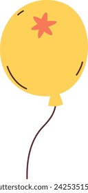 Ilustración vectorial de globo en cuerda